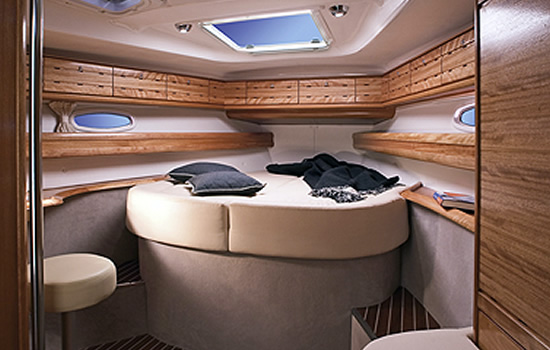 Spacious cabins make sleeping a pleasure