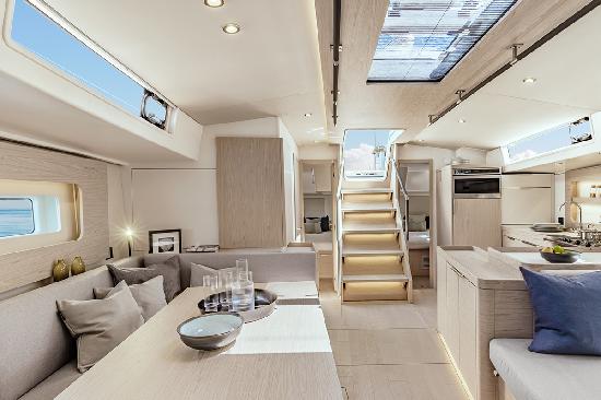 Interior of the Oceanis 54