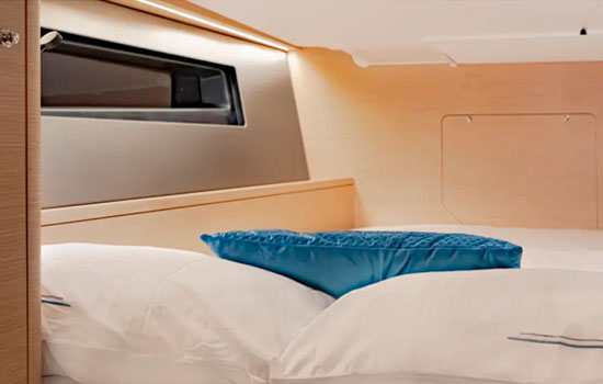 The Dufour 44.4 features 4 cabins