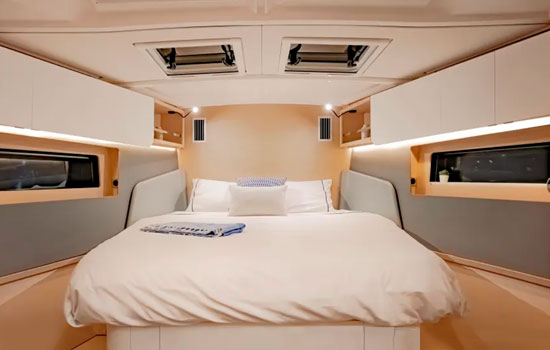 Dufour 44.3 features 3 double cabins