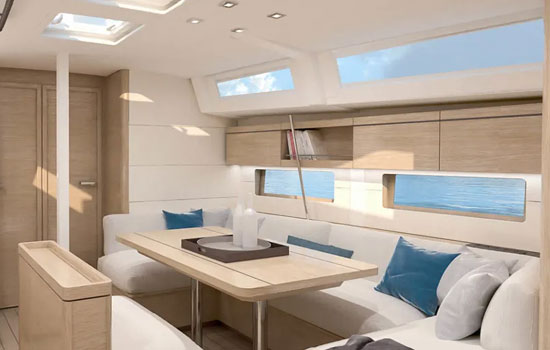 Salon of The Beneteau 46.4