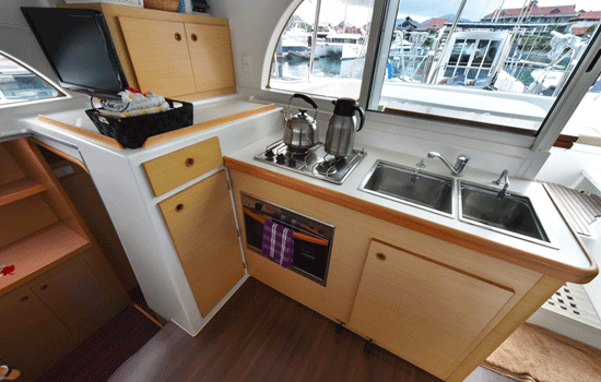 Well equipped galley