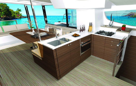 Elegant and spacious interior of the Bali 4.6