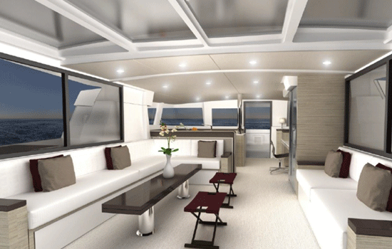 The Bali 5.4 features a vast and elegant interior